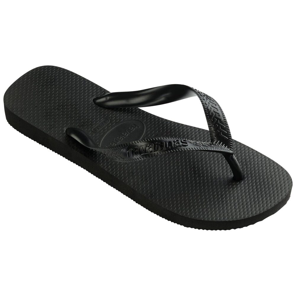 HAVAIANAS MEN'S TOP FLIP FLOP SANDAL, BLACK, 9-10